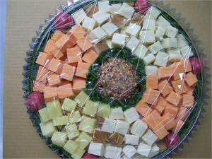 16" Replica Cheese Tray, Fake Cheese platter for catering display.