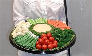 Replica Vegetable Tray, Fake Party Tray Foods For Display.