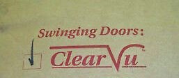 clear vu doors by cool curtain, replacement panels and hinges for the clear vu swing door.