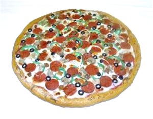 Fake pizzas for display- replica large pizza for fake pizza display in restaurants.