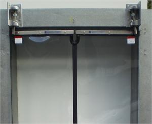 270 Degree Swing Door Hinges for Clear Vu Doors. Traffic Doors and More with Clear Swing Door for walk in coolers.