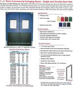 Ruff Tuff Doors for supermarket swing door with bumpers.