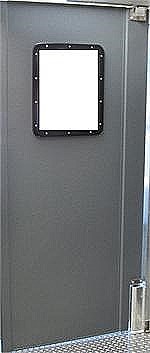 Swinging door for restaurant kitchen doors color grey. Restaurant Kitchen Doors In stock In California.