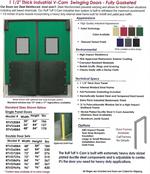 Vcam doors- impact doors with bumpers for sale.