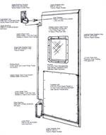 Vcam impact doors for forklift traffic. Vcam doors doors with Bumpers and Custom Door Sizes.